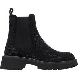 Envie Shoes Γυναικεία Μποτάκια Chelsea Suede με Χοντρό Χαμηλό Τακούνι E58-22259-34