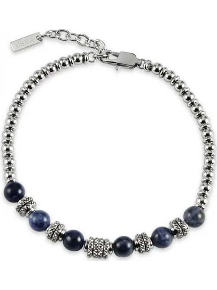 U.S. Polo Assn. Ανδρικό Βραχιόλι από Ατσάλι Ασημί JW9240BR
