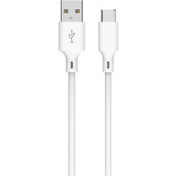 Well CABLE-USB/USBC-1WE06-WL Καλώδιο USB-A to USB-C 1m Λευκό