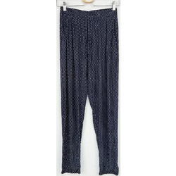 Γυναικείο Παντελόνι Πιτζάμας Πουά Regular Fit, Μπλε Μαρέν