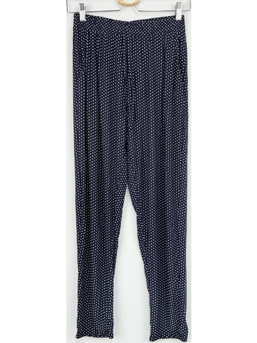 Γυναικείο Παντελόνι Πιτζάμας Πουά Regular Fit, Μπλε Μαρέν