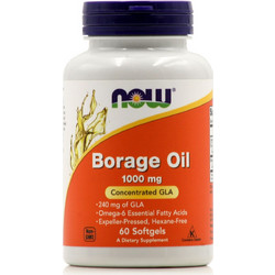Now Foods Borage Oil Έλαιο Μπουράντζας 1000mg 60 Μαλακές Κάψουλες