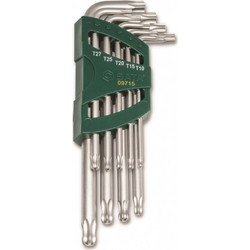 Torx μπίλια μακριά σετ 9τεμ. T10 - T50
