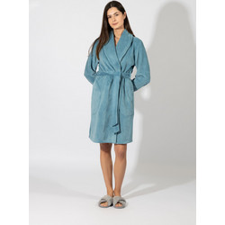 Harmony Γυναικεία Ρόμπα Χειμωνιάτικη Fleece Πετρόλ 409713