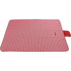 Κουβέρτα Πικ Νικ Αδιάβροχη 200x200 cm Καρό Κόκκινο-Λευκό