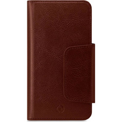 Celly Θήκη Wallet Duomo με Μαγνήτη για Smartphone έως 5.8" Καφέ DUOMOXLBR