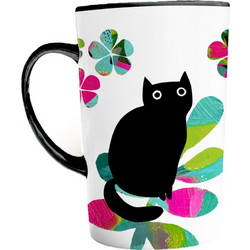 Κούπα Asobu Premium Paper Design Cat In Leaves 400ml