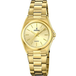 Festina Γυναικείο Ρολόι με Χρυσό Μεταλλικό Μπρασελέ F20557/3