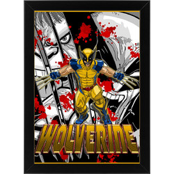 Ξύλινο κάδρο με θέμα τον Wolverine