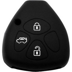 Θήκη κλειδιού για αυτοκίνητα Toyota 3006-01, εύκαμπτη, μαύρη