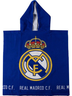 Real Madrid microfibre poncho beach towel