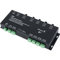GloboStar(R) 73136 DMA SKYDANCE DC DMX512 Signal Splitter / Amplifier 4 Καναλιών DC 12-36V - IP20 Μ25.6 x Π9.2 x Υ3.8cm