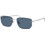 Ray-Ban RB3768 003/80 Ανδρικά Γυαλιά Ηλίου Τετράγωνα Μεταλλικά Ασημί με Μπλε Φακό