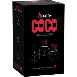 Aladin Coco Κάρβουνο 25mm για ναργιλέ 1Kg