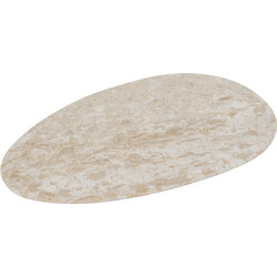 Artekko Marble Μπεζ Μαρμάρινη Πιατέλα (30x17x1)cm
