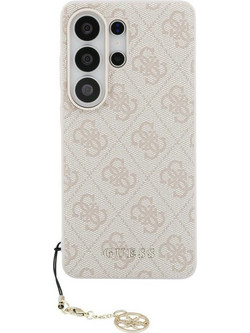 Guess 4G Classic Logo Charm MagSafe Θήκη Samsung Galaxy S26 Ultra Pink (GUHMS26LGF4GPI)