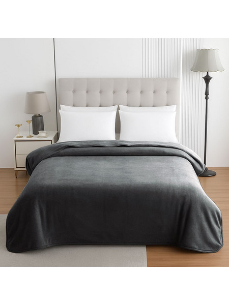 LE BLANC Κουβέρτα Le Blanc Βελουτέ 550gr Υπέρδιπλη 220x240 Grey 7012385-6