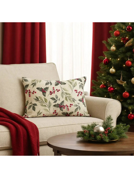 Μαξιλαροθήκη Belum Christmas 50x30 | Από Φυσικό Βαμβάκι με Υφασμάτινη Υφή