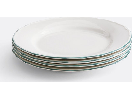 La Redoute Πιάτα Ρηχά Πορσελάνης 27cm 4τμχ Λευκά