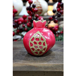 Keradiko Ρόδι κέρινο Small Κόκκινο 8 x 7,5cm 002186ΚΟ
