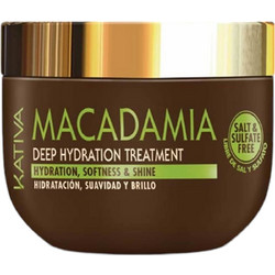 Kativa Macadamia Deep Hydration Μάσκα Μαλλιών για Επανόρθωση για Ταλαιπωρημένα Μαλλιά 250ml