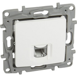 LEGRAND πρίζα RJ11 764569, λευκή