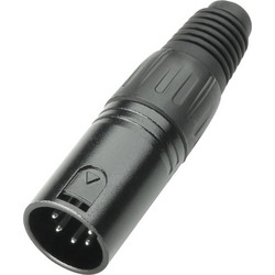 Adam Hall Connectors 4 STAR C XM5 BLK plug male 5-Pol black - Adam Hall