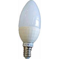 SPACELIGHTS E14 4,2W LE1442W04-2 LED ΛΑΜΠΑ ΚΕΡΑΚΙ Ceramic Dimmable - SPACE