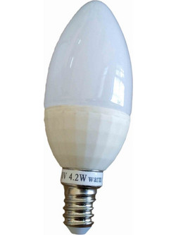 SPACELIGHTS E14 4,2W LE1442W04-2 LED ΛΑΜΠΑ ΚΕΡΑΚΙ Ceramic Dimmable - SPACE