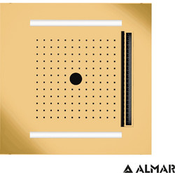 ΚΕΦ.ΟΡΟΦ.TEMOTION ΧΡΩΜΑΤ/ΠΕΙΑ 50x50 (E044259) ALMAR INOX PVD BRUSHED GOLD