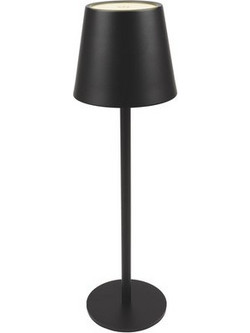 POWERTECH LED επιτραπέζιο φωτιστικό HLL-0193, ρυθμιζόμενο, επαναφορτιζόμενο, μαύρο