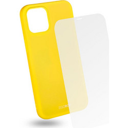 EGOBOO TPU Rubber Back Cover & Tempered Glass Case Lime (iPhone 12 Pro Max)