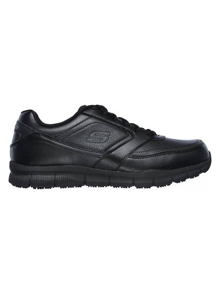 Skechers Relaxed Fit Nampa Παπούτσι Εργασίας Μαύρο με Πιστοποίηση SR
