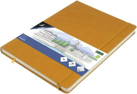 KANGARΟ SKETCHBOOK Α4 OCHRE 140GR, 160ΣΕΛ. ΜΕ ΛΑΣΤΙΧΟ ΚΑΙ ΣΚΛΗΡΟ ΕΞΩΦΥΛΛΟ
