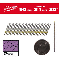 ΒΕΛΟΝΑΚΙ 3.1X90mm ΓΑΛΒΑΝΙΖΕ 1750τμχ MW