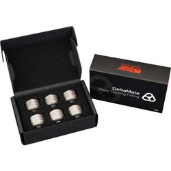 Thermal Grizzly Grizzly Deltamate Fitting Ht14 Pack Of 6 Matt Nickel (tg-dm-fit-6214) Ασημί TG-DM-FIT-6214