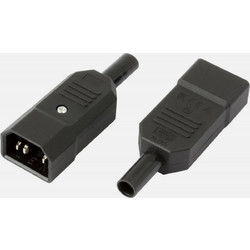Techly ICC VDE-MTY Αρσενικός Συνδετήρας IEC C14 - 10 A 250 V, Βακελίτης & PA66 V0