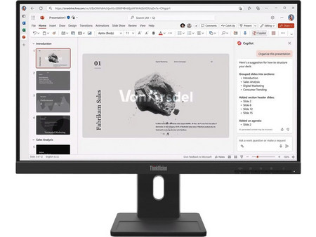 Lenovo ThinkVision E22-40 IPS Monitor 21.5" 1920x1080 FHD 100Hz 6ms
