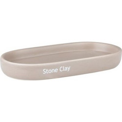 Estia Δίσκος Οργάνωσης Μπάνιου Tone Lab 18x9.5x2.3cm Κεραμικός Stone Clay 02-40239