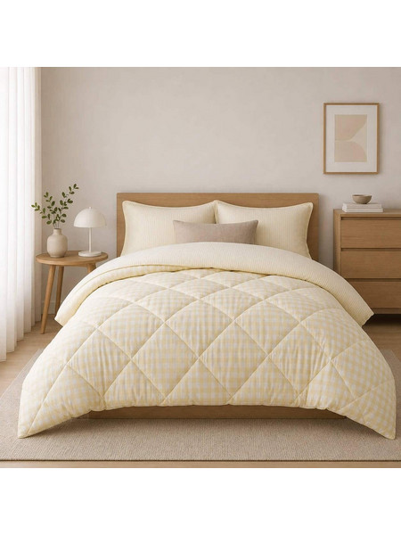 Astron Πάπλωμα Υπέρδιπλο 220x240 Carla Yellow