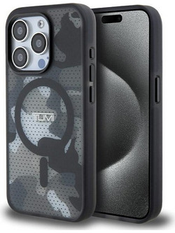 Tumi Frosted Camo Print MagSafe - θήκη για Apple iPhone 15 Pro Max - Μαύρο