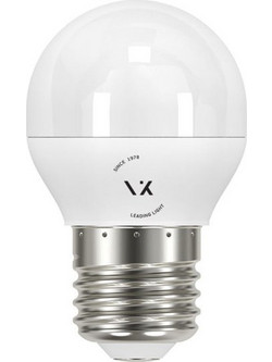 VK Lighting Λάμπα Led E27 9W 6000K 810lm μίνι σφαίρα πλαστική λευκή VK/05179/E/D 03045-142742