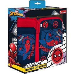 Must Σετ Φαγητοδοχείο-Παγούρι Αλουμινίου Spiderman (000508790)