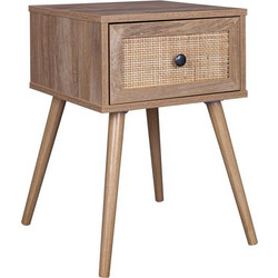 AMMOS ΚΟΜΟΔΙΝΟ 1ΣΥΡΤΑΡΙ ΦΥΣΙΚΟ ΜΕ RATTAN 40x35x61cm LIBERTA 09-1452