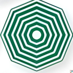 Ομπρέλα Θαλάσσης Ριγέ 180cm KMT Style από Αλουμίνιο με Θήκη Μεταφοράς και Προστασία UV Πράσινο 3280890