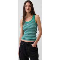 Γυναικεία Αμάνικη Μπλούζα με Λογότυπο Gap GREEN STRIPE