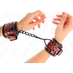 Kink Diamond Pattern Χειροπέδες Κόκκινες