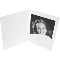 1x100 Daiber Profi-Line Portrait Folders for Photos up to 9x13 cm, White