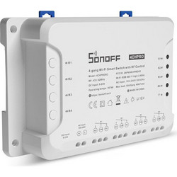 SONOFF Smart Διακόπτης 4CH PRO R3, 4 θέσεων, 40A, RF control, λευκός