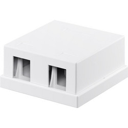 GOOBAY Keystone κυτίο 79366 για 2 θύρες δικτύου, 61.42mm, λευκό